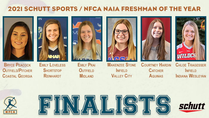 nfca freshman of the year, naia freshman of the year, nfca/naia freshman of the year, nfca, Schutt Sports, Schutt Sports/nfca naia freshman of the year finalists, naia freshman of the year finalists, nfca naia freshman of the year finalists, naia freshman of the year finalists, nfca freshman of the year finalists, Bryce Peacock, Emily Loveless, Emily prai, makenzee stone, Courtney Hardin, Chloe tragesser,
