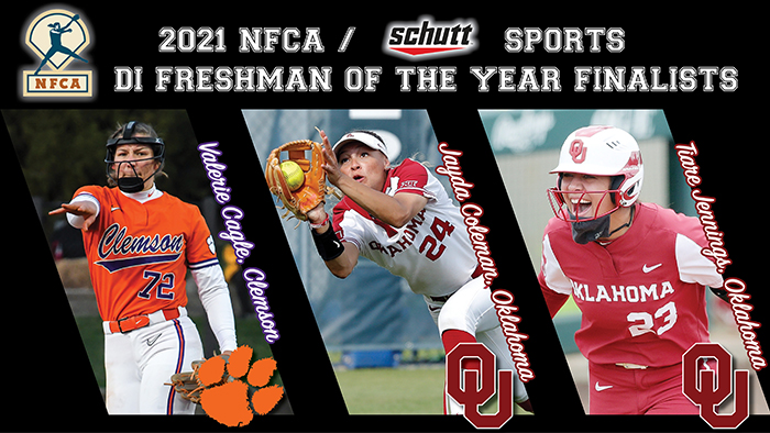 nfca, nfca Schutt Sports, Schutt Sports, nfca / Schutt Sports di freshman of the year, nfca di freshman of the year, nfca freshman of the year, Valerie Cagle, Tiare Jennings, Jayda coleman