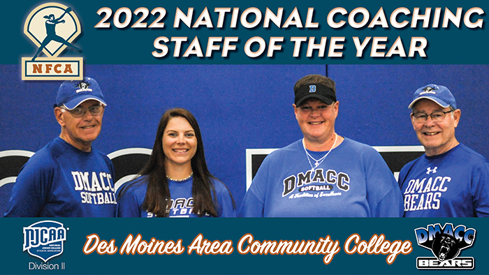 nfca njcaa dIi national coaching staff of the year, 2022 nfca njcaa diI national coaching staff of the year, Des Moines Area Community College, nfca, njcaa