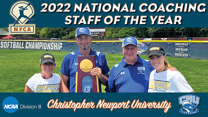 nfca, diii, 2022, d3, coaching staffs of the year, coaching, staff, year, honor, recognition, award, regional,