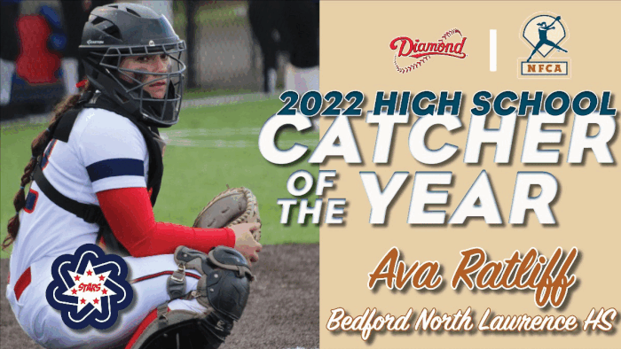 nfca high school Diamond Catcher of the Year, NFCA High School New Balance Golden Shoe, nfca golden shoe, nfca, nfca diamond catcher of the year, Ava Ratliff, Chelsea Mack