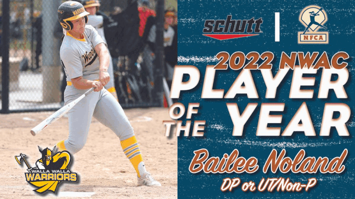 2022 NFCA nwac major awards, NFCA nwac player of the year, NFCA, nwac pitcher of the year, New Balance/NFCA NWAC Golden Shoe award, Diamond Sports/NFCA NWAC Catcher of the Year