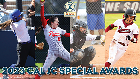 nfca cal jc special awards, nfca, tucci/nfca cal jc player of the year, tucci/nfca cal jc pitcher of the year, new balance/nfca cal jc golden shoe, diamond sports/nfca cal jc catcher of the year
