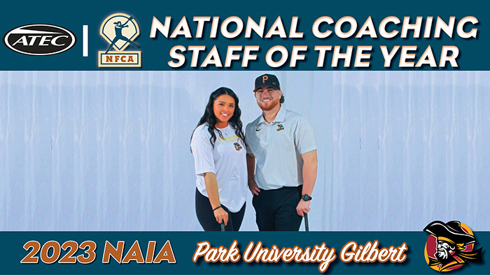 2023 ATEC/NFCA NAIA National Coaching Staff of the Year, ATEC/NFCA NAIA National Coaching Staffs of the Year, nfca, ATEC, naia, Park University Gilbert