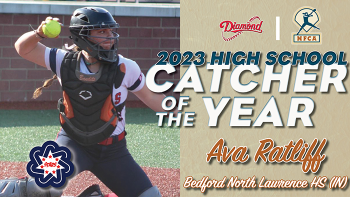 nfca high school Diamond Catcher of the Year, nfca, nfca diamond catcher of the year, Ava Ratliff, diamond sports