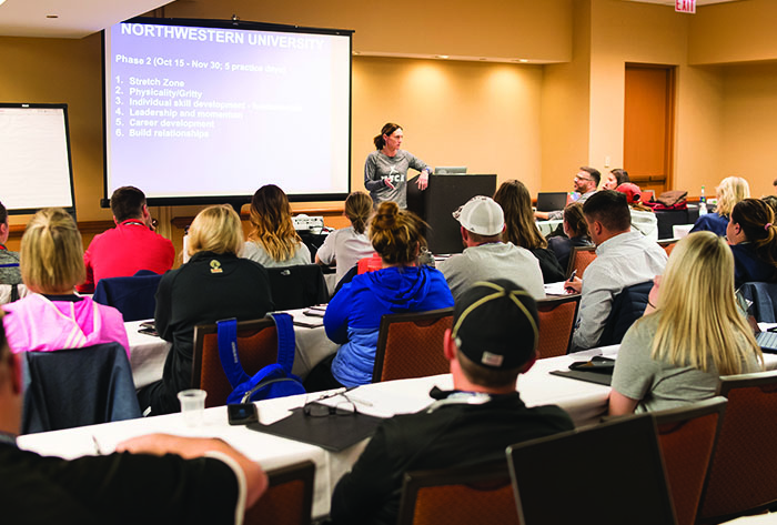 2019 NFCC, NFCA, Cindy Bristow, Pat Conlan, Karen Weekly, Gretta Melsted, Samantha Ekstrand, Bonnie Tholl, Larissa Anderson, Megan Smith, Chris Malveaux, Samantha Ricketts, Sam Marder, 401, 403, 402B, 406, Kate Drohan, Northwestern, NFCA Convention, softball education