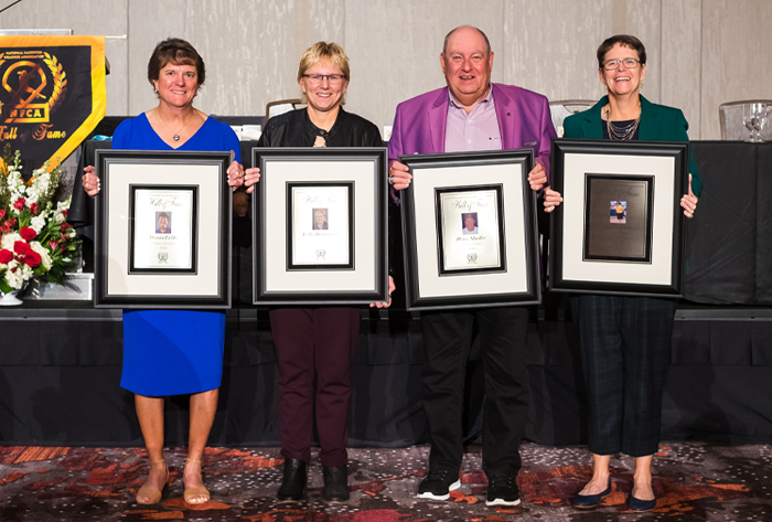 nfca hall of fame, nfca, donna fields, Heinz mueller, kris Herman, Leslie Huntington, Mary higgins