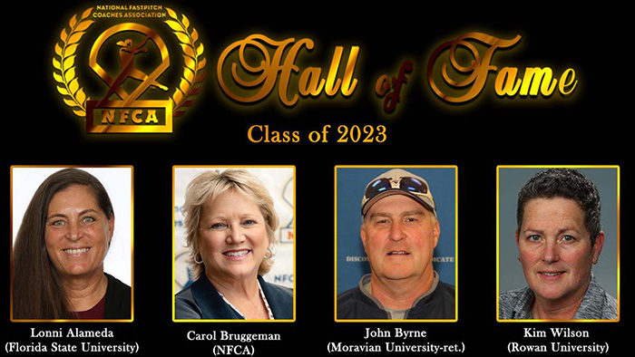 nfca hall of fame, 2023 nfca hall of fame class, nfca, Lonni Alameda, carol bruggeman, John Byrne, Kim wilson, 