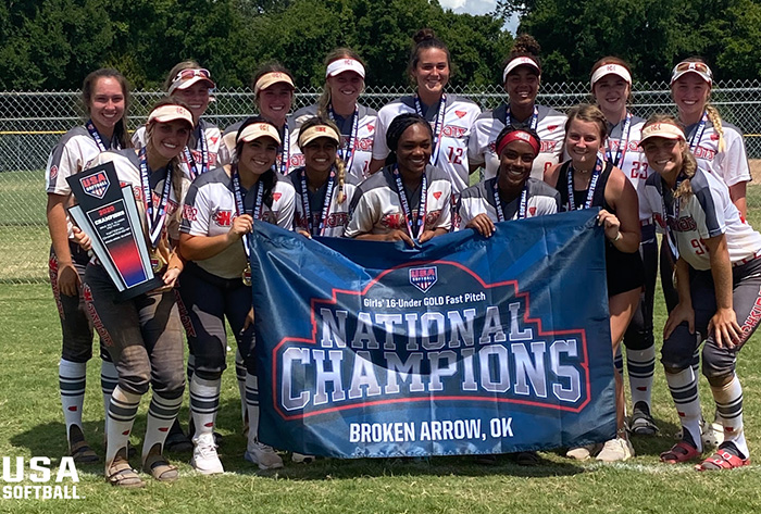 nfca, usa softball, Birmingham thunderbolts, thunderbolts softball, USA softball gold national championships, usa softball gold, usa softball gold nationals, 18-u gold national championships