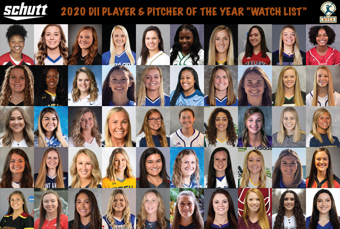nfca, Schutt Sports, 2020 Schutt Sports NFCA Division II National Player and Pitcher of the Year Watch List