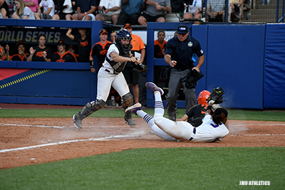 JMU Odicci Alexander's tag at home versus Oklahoma State