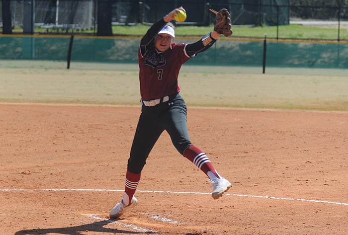 Mobile freshman pitcher Brinkley Goff 2020 NFCA NAIA Leadoff Classic, Mobile, University of Mobile, Brinkley Goff, Mobile Softball, Mobile Rams