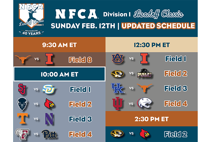 nfca d1 leadoff Classic, nfca, nfca logo, 2023 nfca leadoff Classic