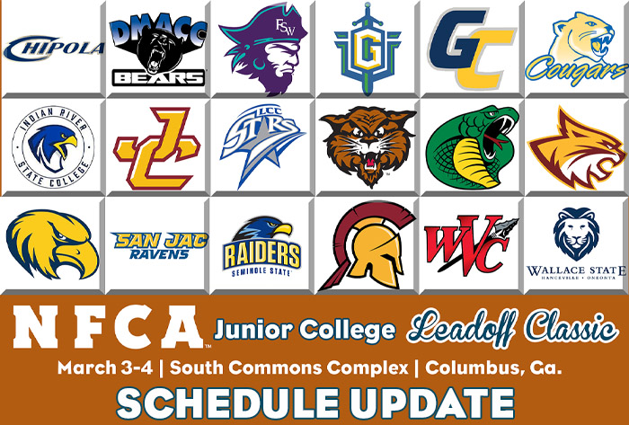 nfca junior college leadoff classic, nfca, nfca leadoff classic, junior college softball, njcaa softball