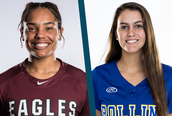 Louisville Slugger/NFCA Division II Player of the Week, Wilson/NFCA Division II Pitcher of the Week,  Jaiden Johnson, Ali Shenefield, Rollins, Oklahoma Christian
