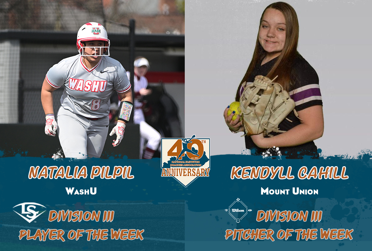 nfca player of the week, nfca pitcher of the week, nfca, Louisville slugger/nfca player of the week, wilson/nfca pitcher of the week, NFCA d3 player of the week, nfca d3 pitcher of the week, wilson sporting goods, Louisville slugger,