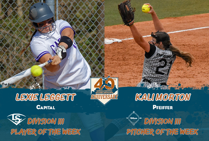 nfca player of the week, nfca pitcher of the week, nfca, Louisville slugger/nfca player of the week, wilson/nfca pitcher of the week, NFCA d3 player of the week, nfca d3 pitcher of the week, wilson sporting goods, Louisville slugger,
