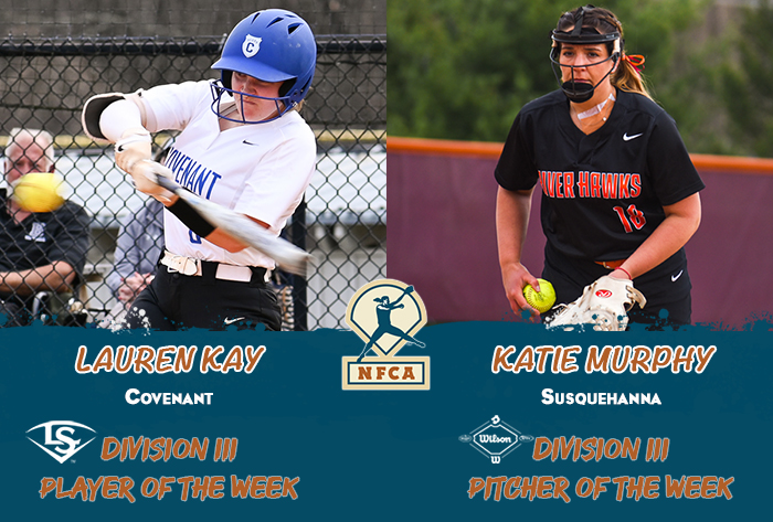 nfca player of the week, nfca pitcher of the week, nfca, Louisville slugger/nfca player of the week, wilson/nfca pitcher of the week, NFCA d3 player of the week, nfca d3 pitcher of the week, wilson sporting goods, Louisville slugger,