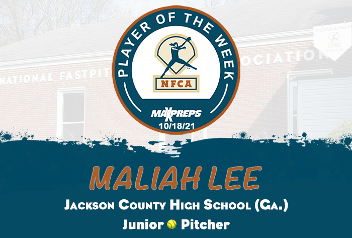 maxpreps/nfca high school player of the week, nfca high school player of the week, maxpreps, nfca, maliah lee, Maliah lee Jackson County 