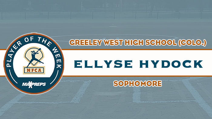 ellyse hydock, maxpreps high school player of the week, nfca, nfca high school player of the week, maxpreps/nfca high school player of the week