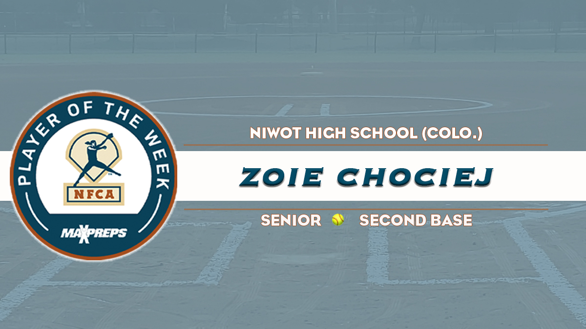 maxpreps/nfca high school player of the week, nfca, nfca high school player of the week, Zoie Chociej, Niwot High School