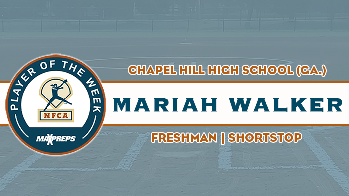 maxpreps/nfca high school player of the week, maxpreps, nfca, nfca high school player of the week, Mariah Walker, Chapel Hill High School