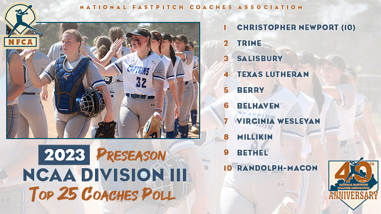 nfca diii top 25 coaches poll, nfca diii top 25 coaches poll, nfca, nfca poll, diii poll, 2023 nfca diii top 25 coaches poll, 2023, nfca diii top 25 coaches poll