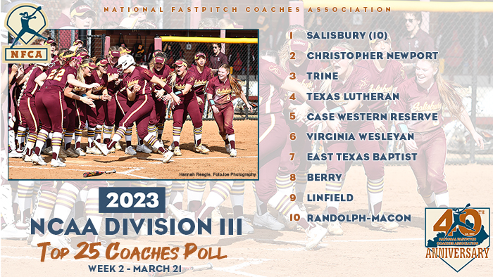 nfca diii top 25 coaches poll, nfca diii top 25 coaches poll, nfca, nfca poll, diii poll, 2023 nfca diii top 25 coaches poll, 2023, nfca diii top 25 coaches poll